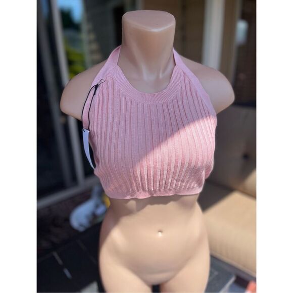 Callahan Knitwear Greta Halter in Gossamer Pink - Picture 10 of 12